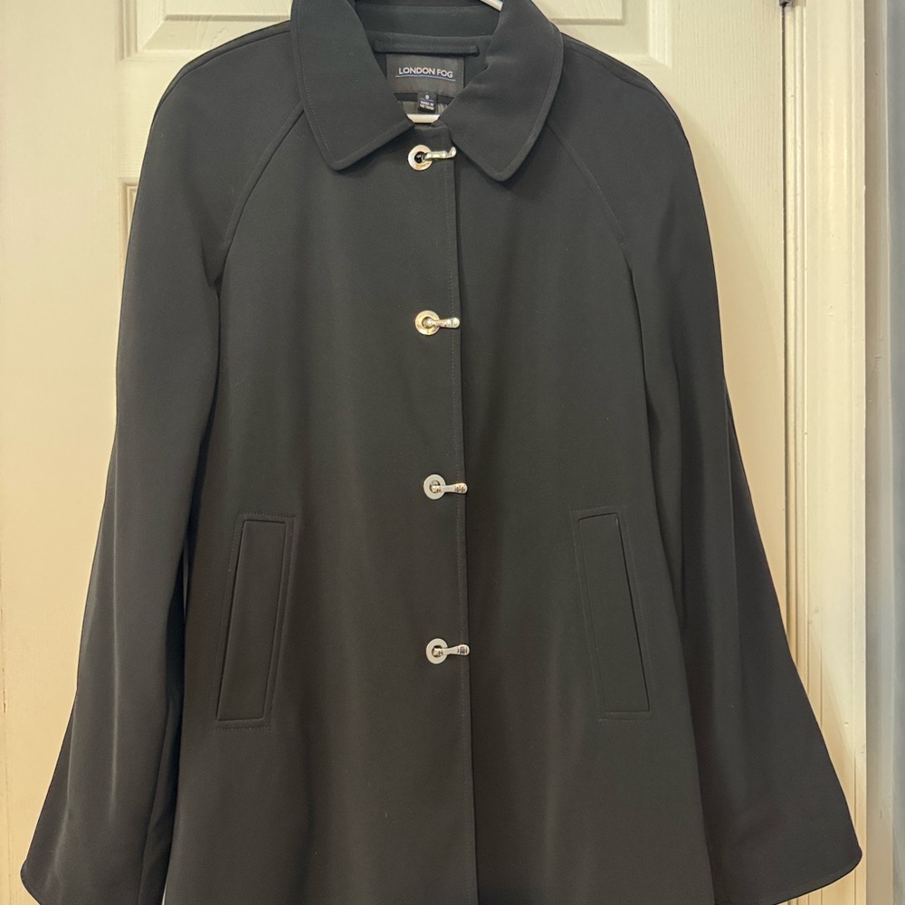 London Fog Women's Black Cape Coat